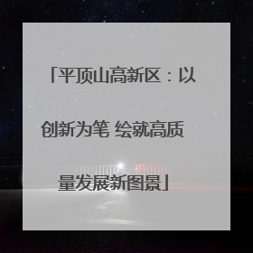 平顶山高新区：以创新为笔 绘就高质量发展新图景
